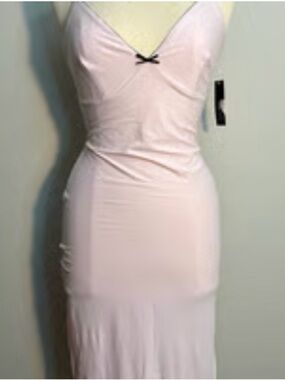Wild Fable Elegant Light Pink Slip Dress with Delicate Bow